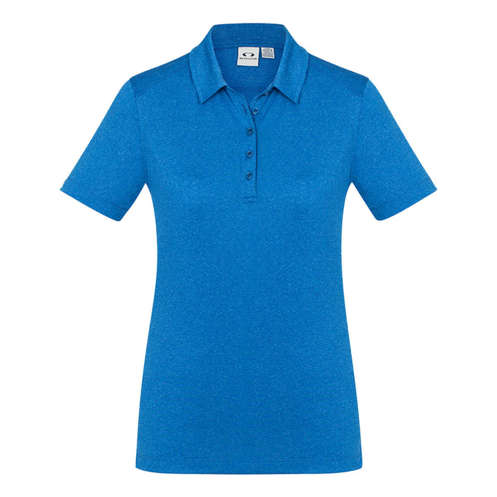Biz Collection P815LS Womens Aero Cotton Feel Polo Cyan