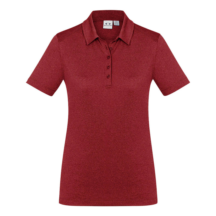 Biz Collection P815LS Womens Aero Cotton Feel Polo Red