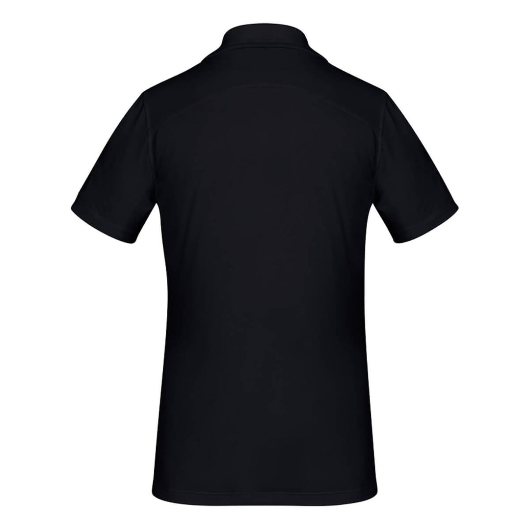 Biz Collection P815LS Womens Aero Cotton Feel Polo Solid Black