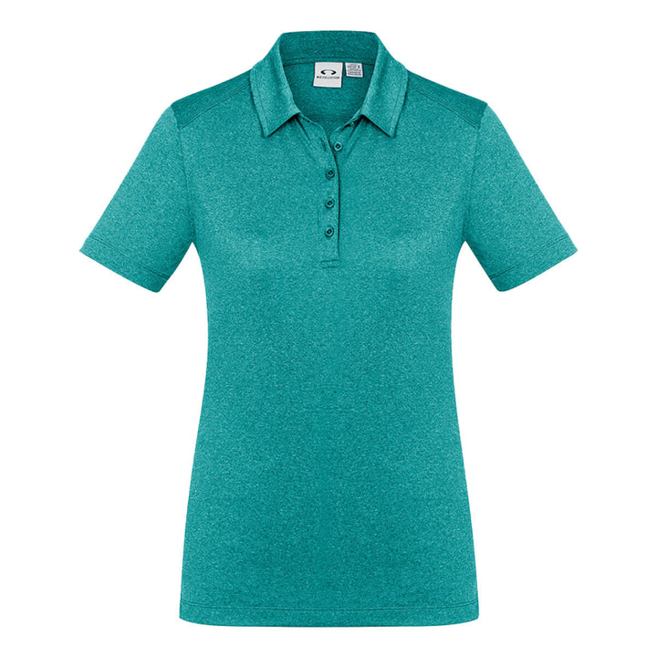 Biz Collection P815LS Womens Aero Cotton Feel Polo Teal