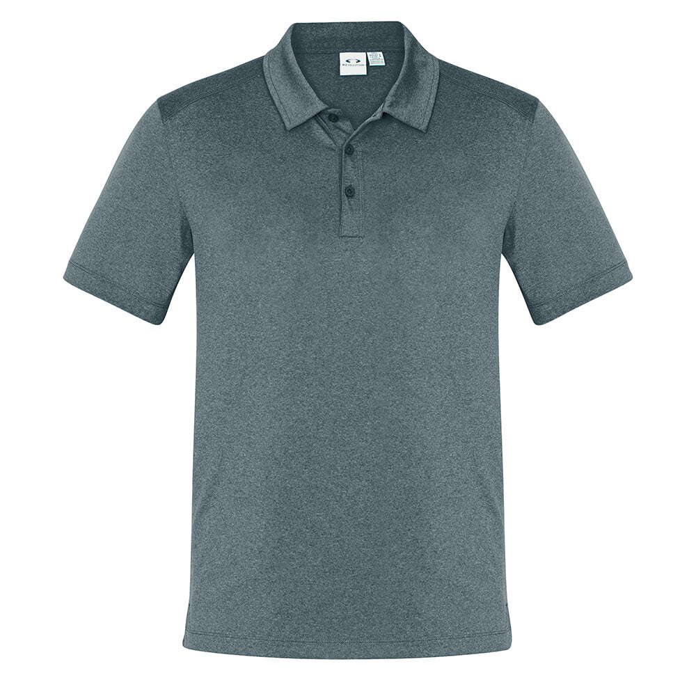 Biz Collection P815MS Mens Aero Cotton Feel Polo Charcoal