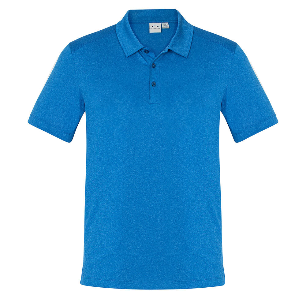Biz Collection P815MS Mens Aero Cotton Feel Polo Cyan
