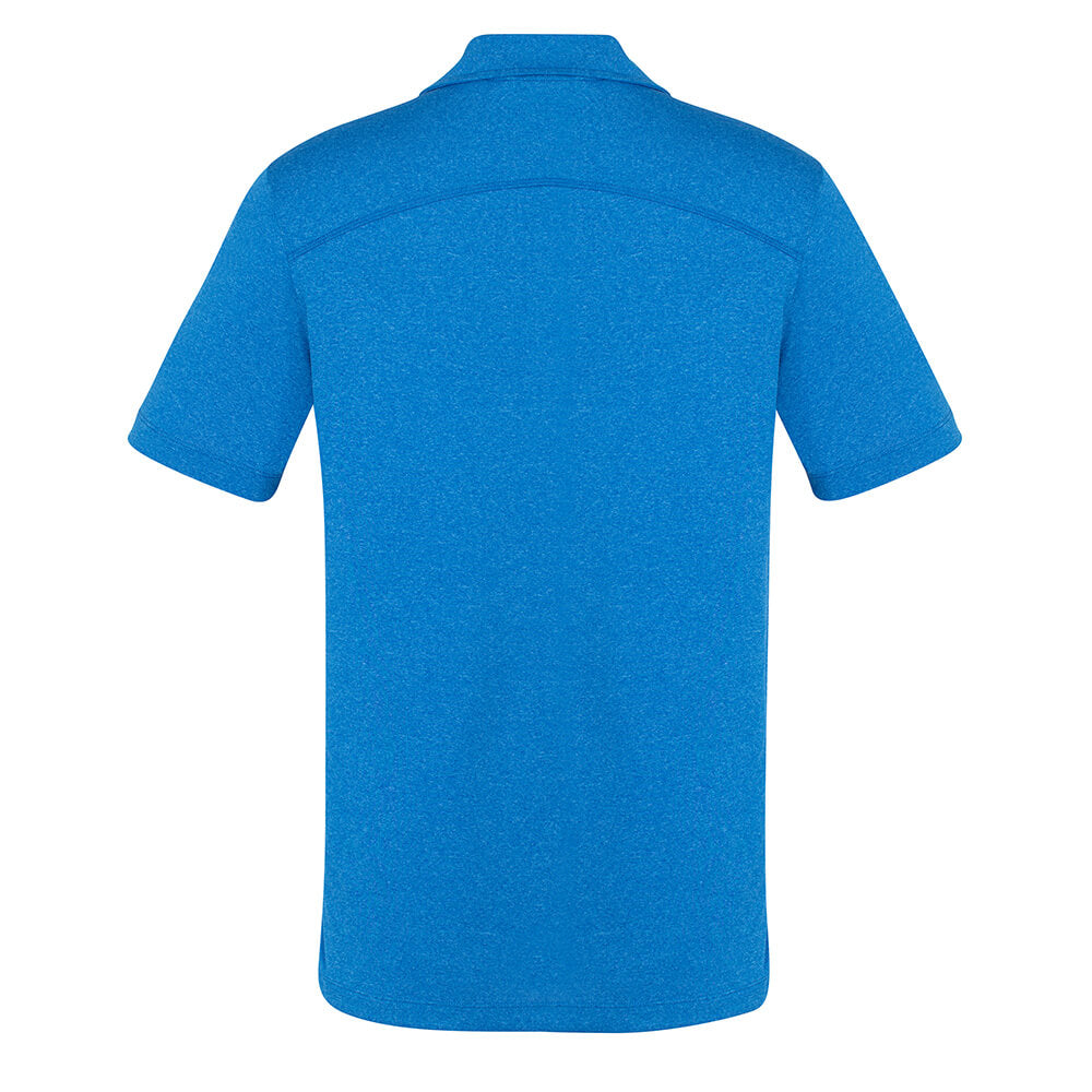 Biz Collection P815MS Mens Aero Cotton Feel Polo Cyan