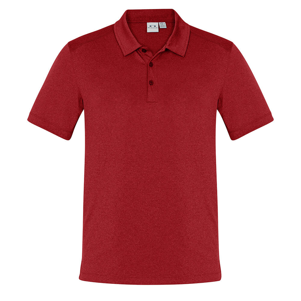 Biz Collection P815MS Mens Aero Cotton Feel Polo Red