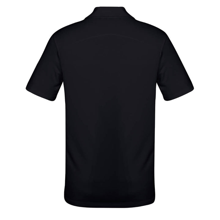 Biz Collection P815MS Mens Aero Cotton Feel Polo Solid Black