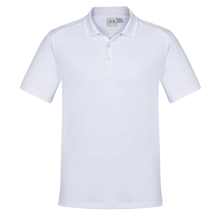 Biz Collection P815MS Mens Aero Cotton Feel Polo White