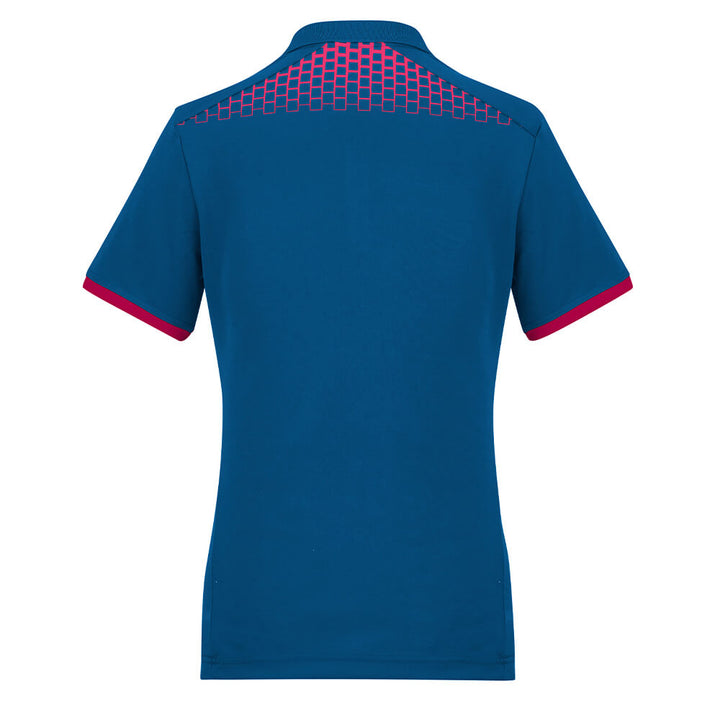 Biz Collection P900LS Womens Galaxy Polo Steel Blue/Magenta