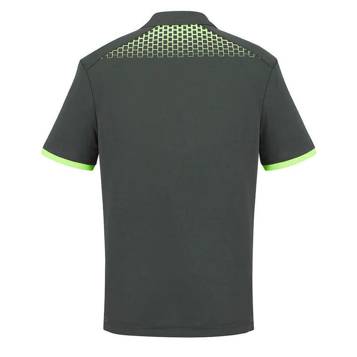 Biz Collection P900MS Mens Galaxy Polo Grey/Fluoro Lime