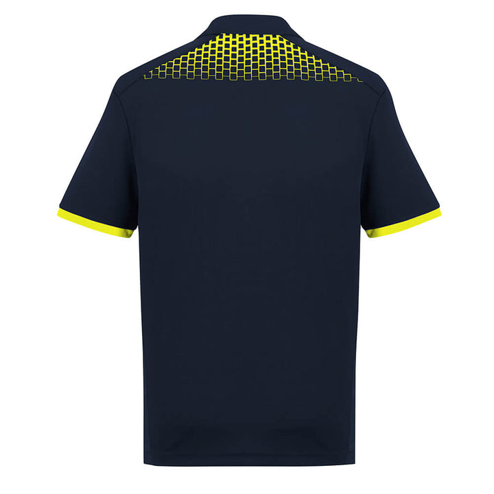 Biz Collection P900MS Mens Galaxy Polo Navy/Fluoro Yellow