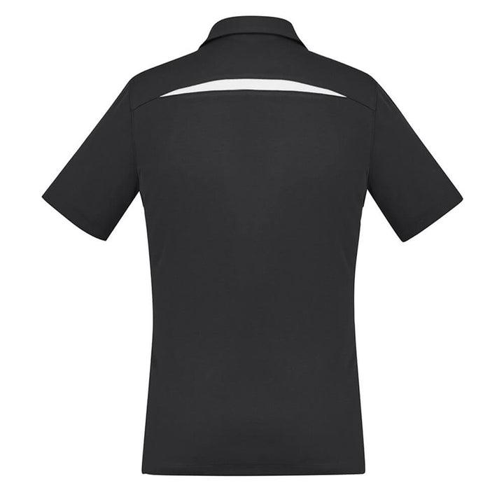 Biz Collection P901LS Womens Sonar Short Sleeve Polo Black/White