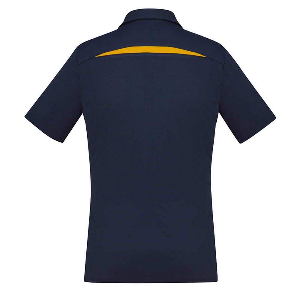 Biz Collection P901LS Womens Sonar Short Sleeve Polo Navy/Gold