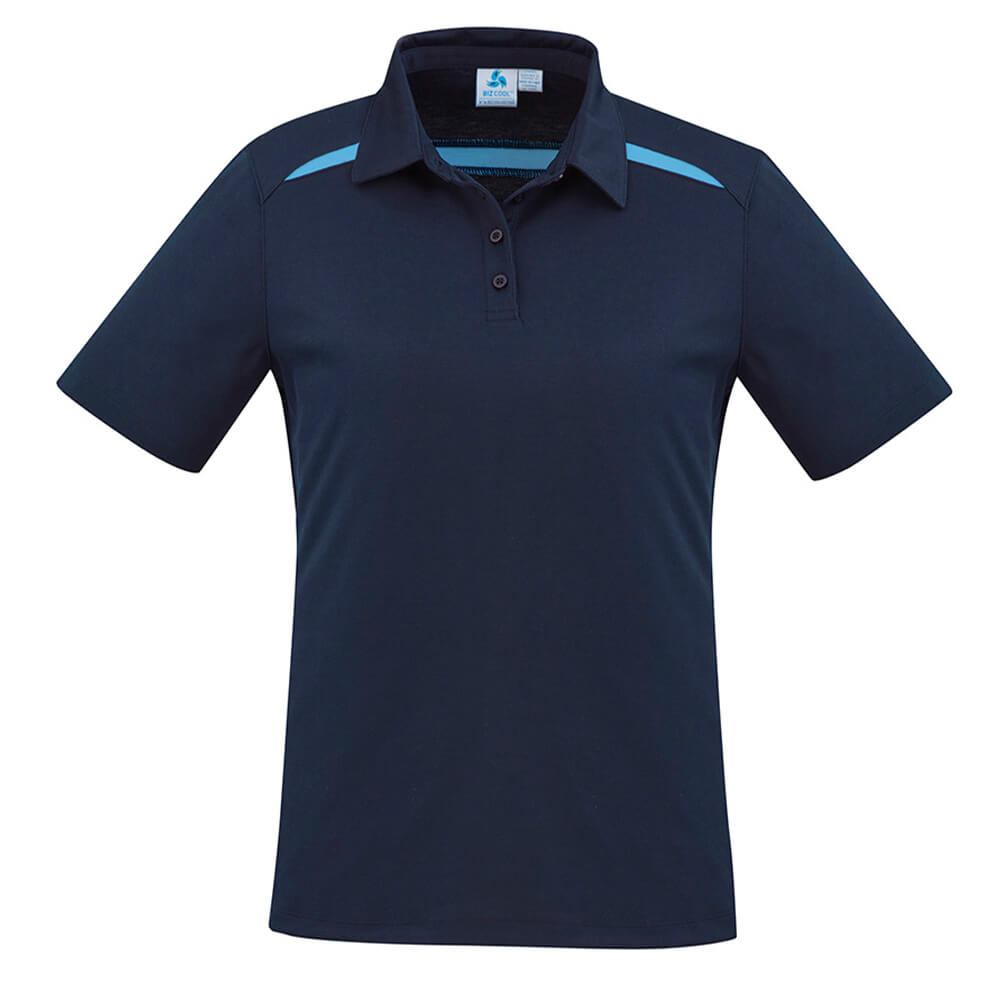 Biz Collection P901LS Womens Sonar Short Sleeve Polo Navy/Sky