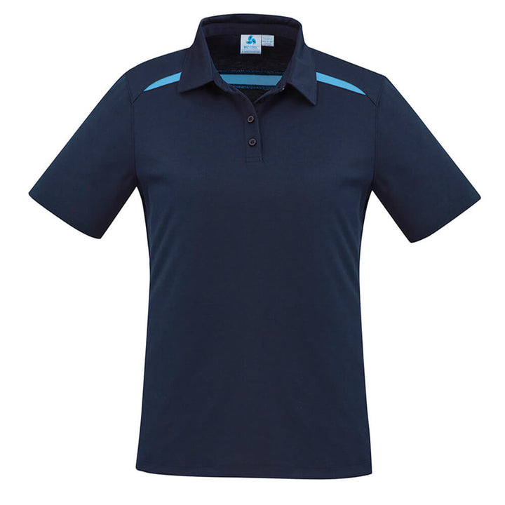 Biz Collection P901LS Womens Sonar Short Sleeve Polo Navy/Sky