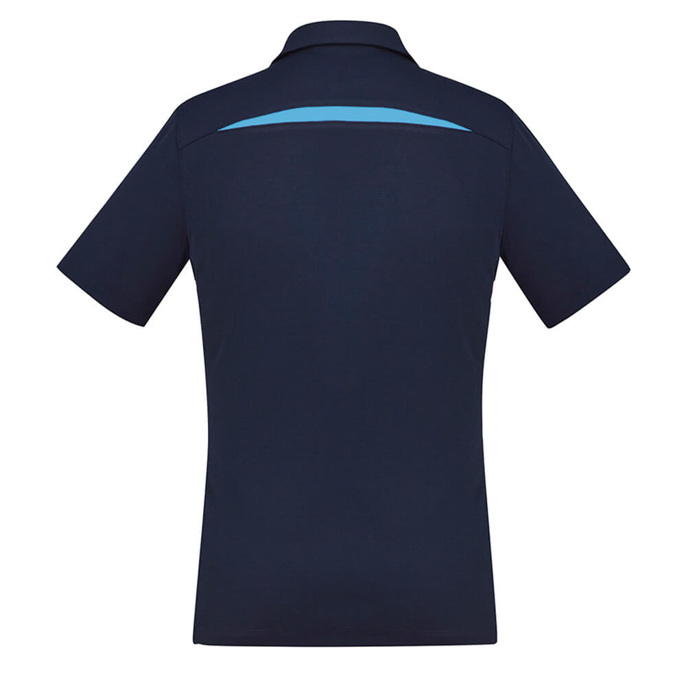 Biz Collection P901LS Womens Sonar Short Sleeve Polo Navy/Sky