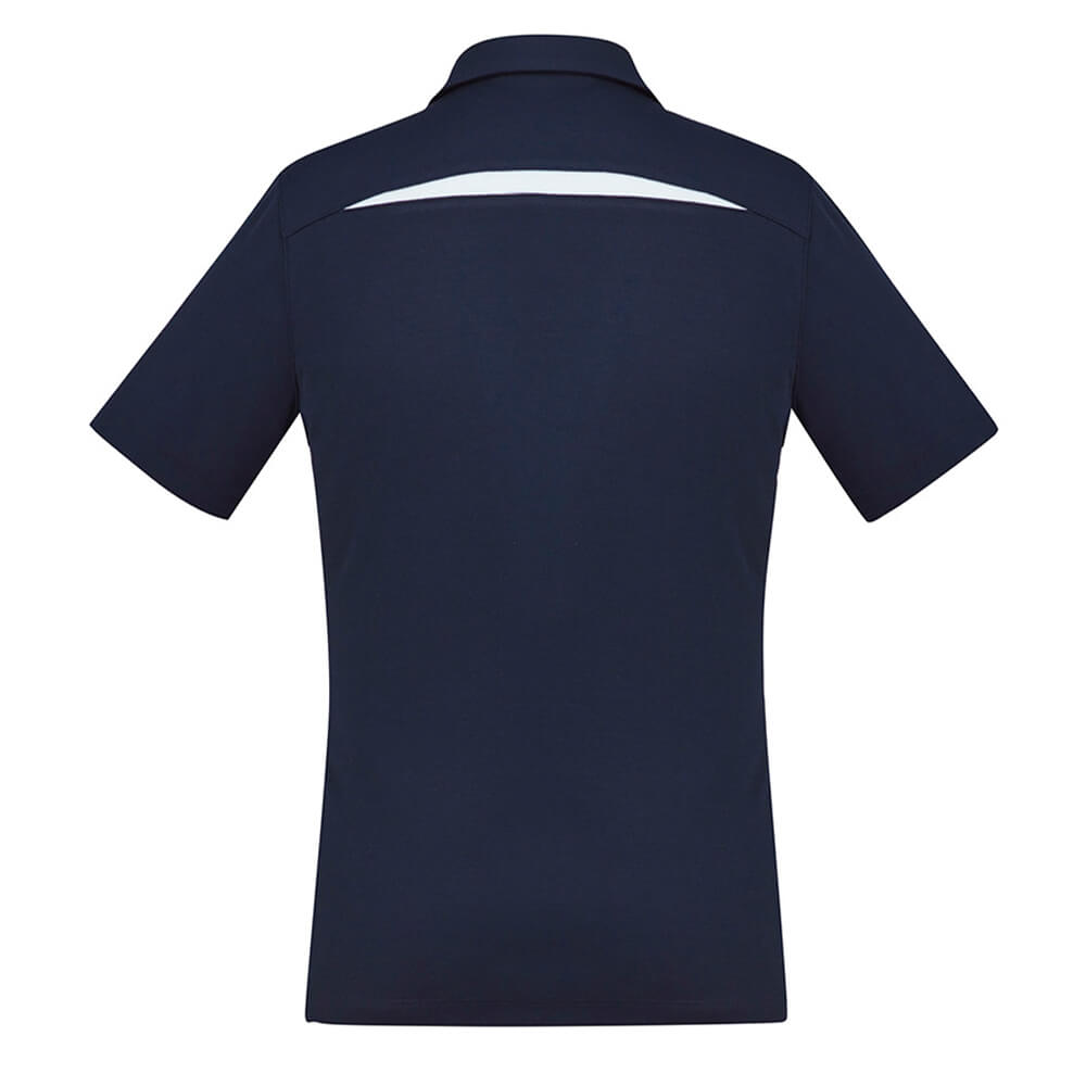 Biz Collection P901LS Womens Sonar Short Sleeve Polo Navy/White