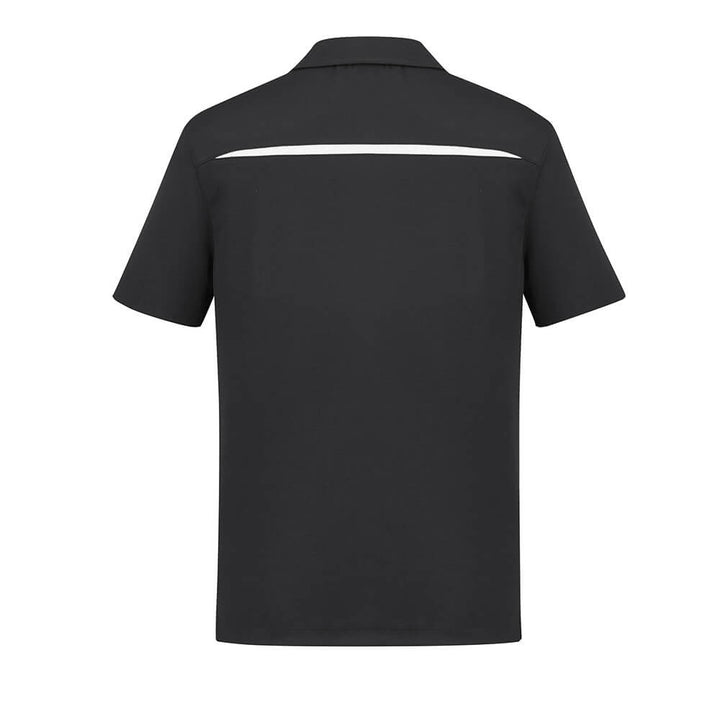 Biz Collection P901MS Mens Sonar Short Sleeve Polo Black/White