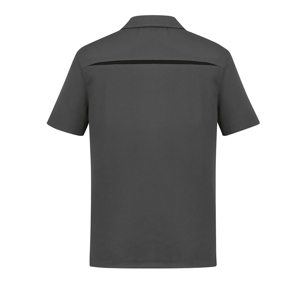 Biz Collection P901MS Mens Sonar Short Sleeve Polo Grey/Black