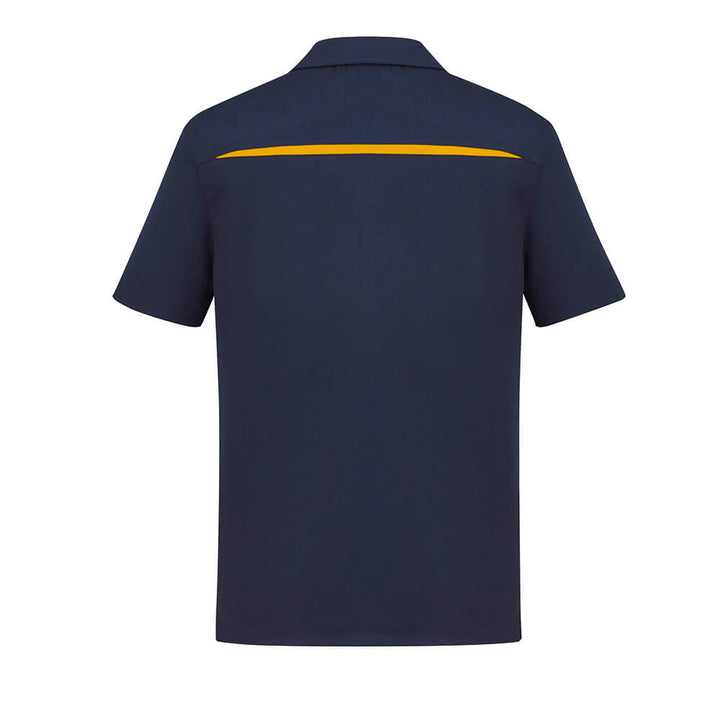 Biz Collection P901MS Mens Sonar Short Sleeve Polo Navy/Gold