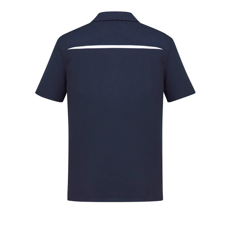 Biz Collection P901MS Mens Sonar Short Sleeve Polo Navy/White