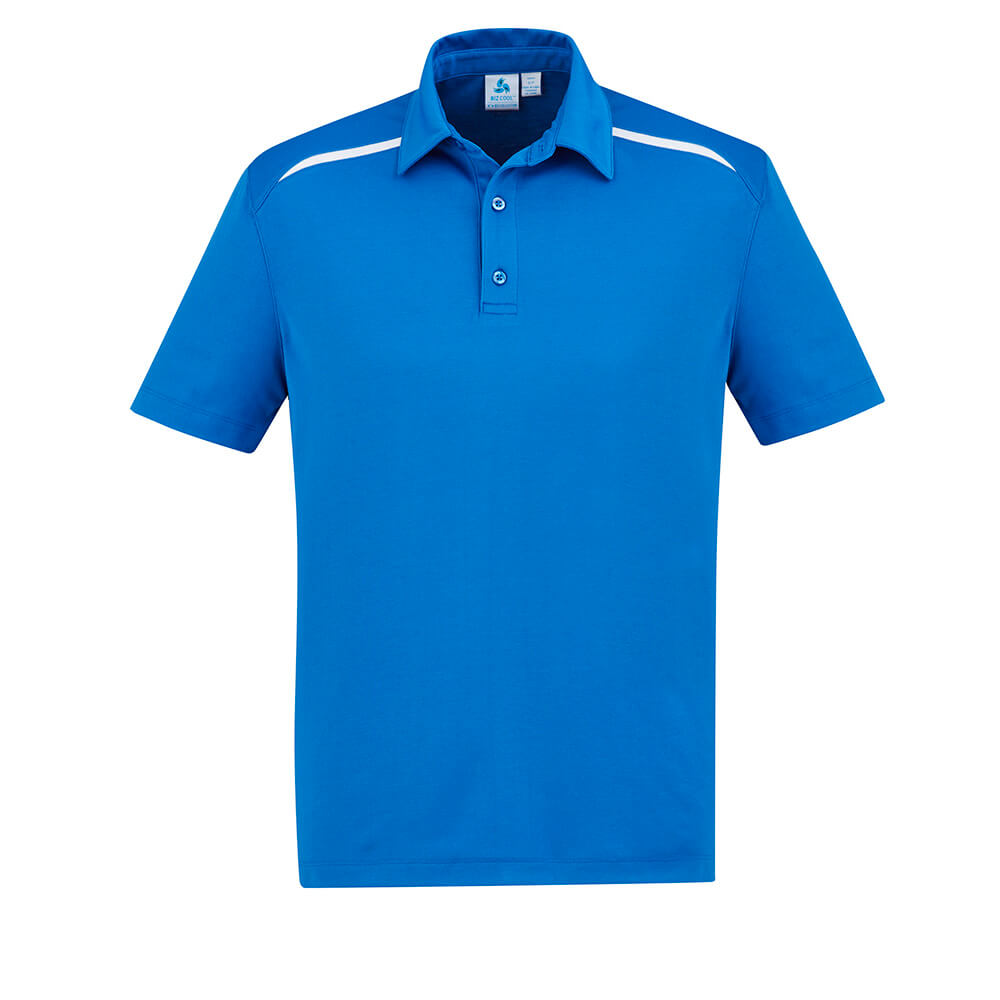 Biz Collection P901MS Mens Sonar Short Sleeve Polo Royal/White