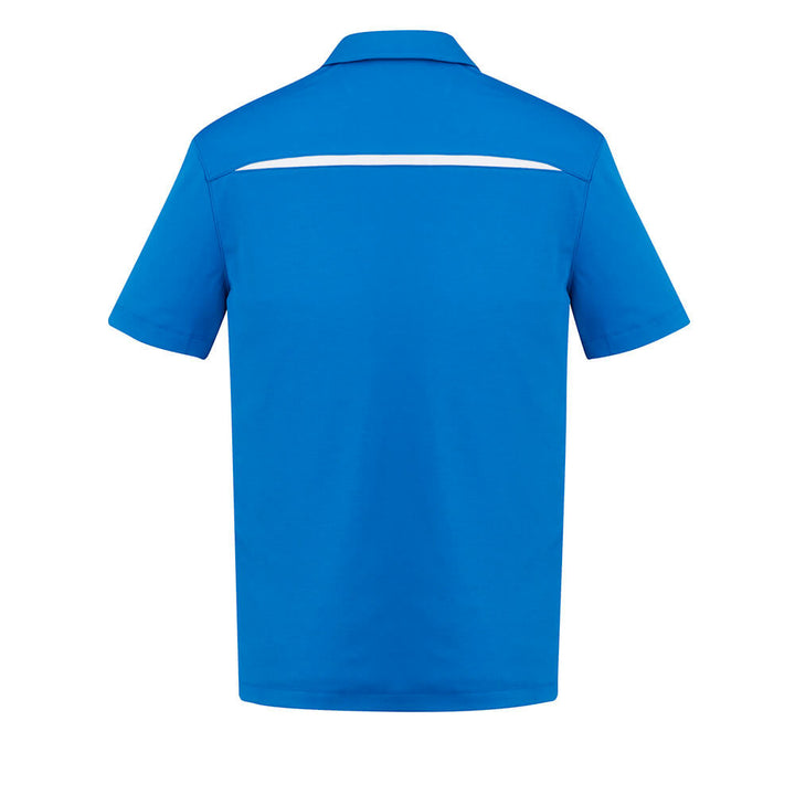 Biz Collection P901MS Mens Sonar Short Sleeve Polo Royal/White