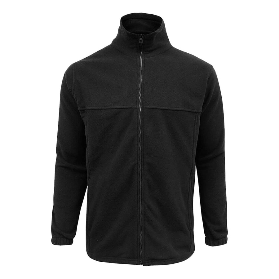 Biz Collection PF630 Mens Plain Fleece Jacket Black Front