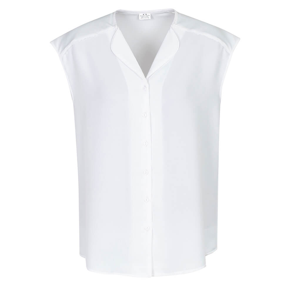 Biz Collection S013LS Womens Lily Blouse White