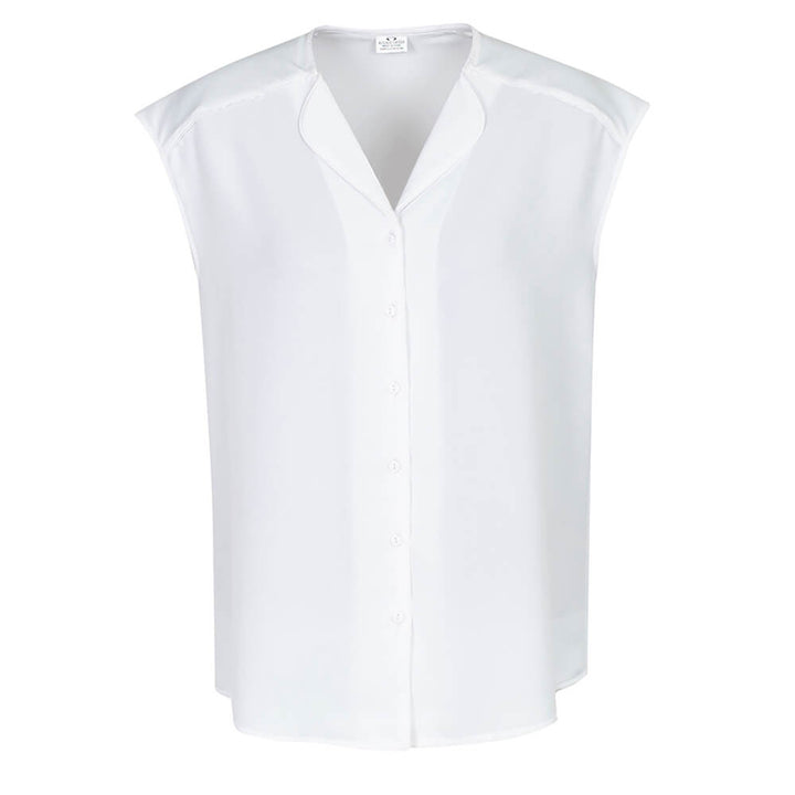 Biz Collection S013LS Womens Lily Blouse White