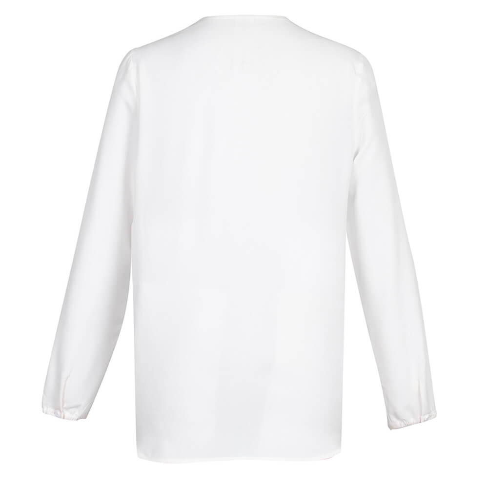 Biz Collection S014LL Womens Lily Hi-Lo Blouse White