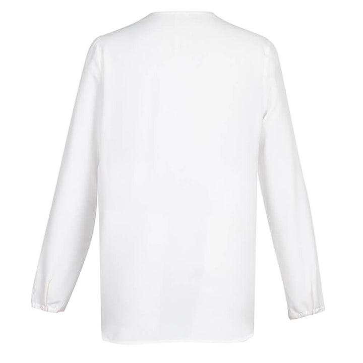 Biz Collection S014LL Womens Lily Hi-Lo Blouse White