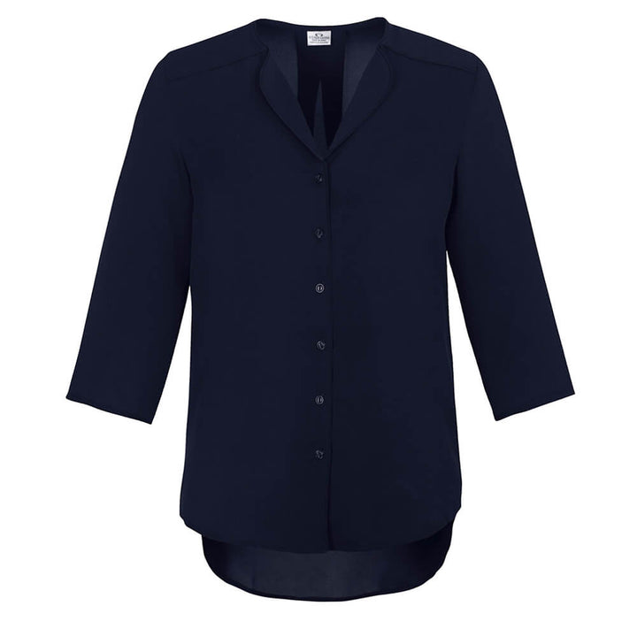 Biz Collection S015LT Womens Lily Longline Blouse Ink