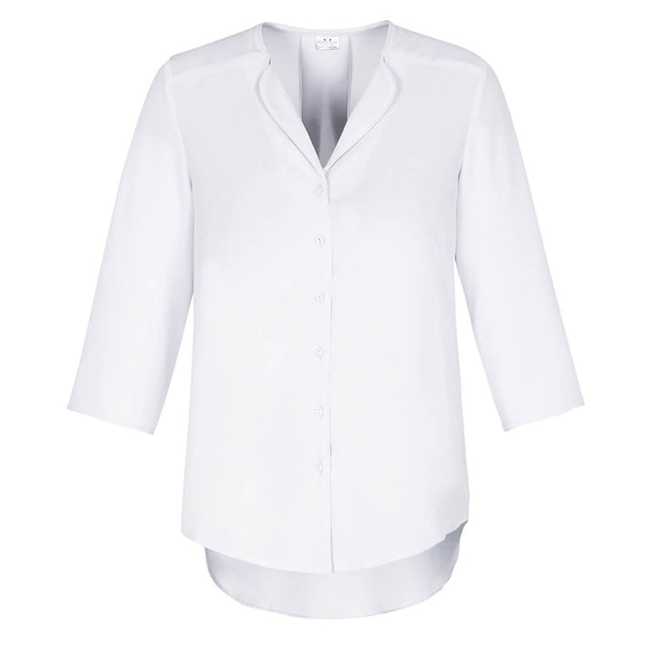 Biz Collection S015LT Womens Lily Longline Blouse White