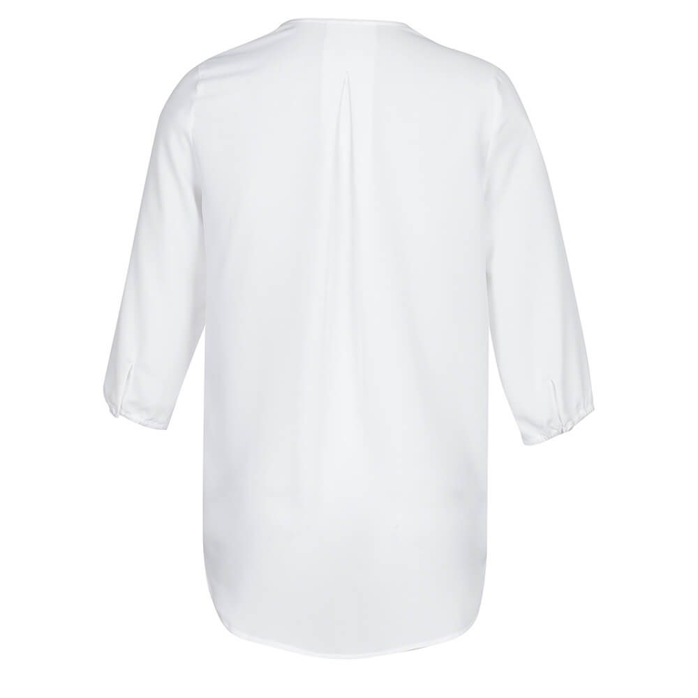 Biz Collection S015LT Womens Lily Longline Blouse White