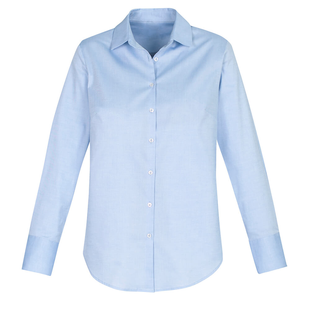 Biz Collection S016LL Womens Camden Long Sleeve Shirt Blue