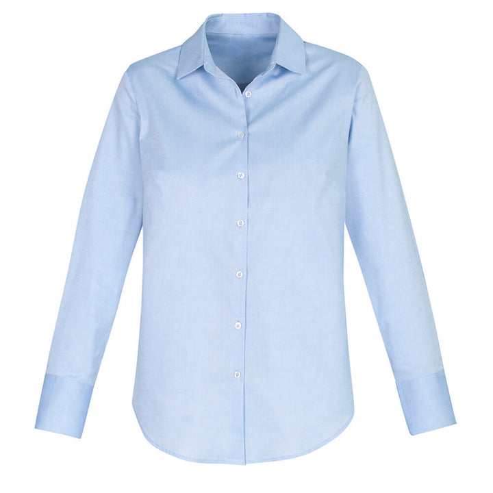 Biz Collection S016LL Womens Camden Long Sleeve Shirt Blue