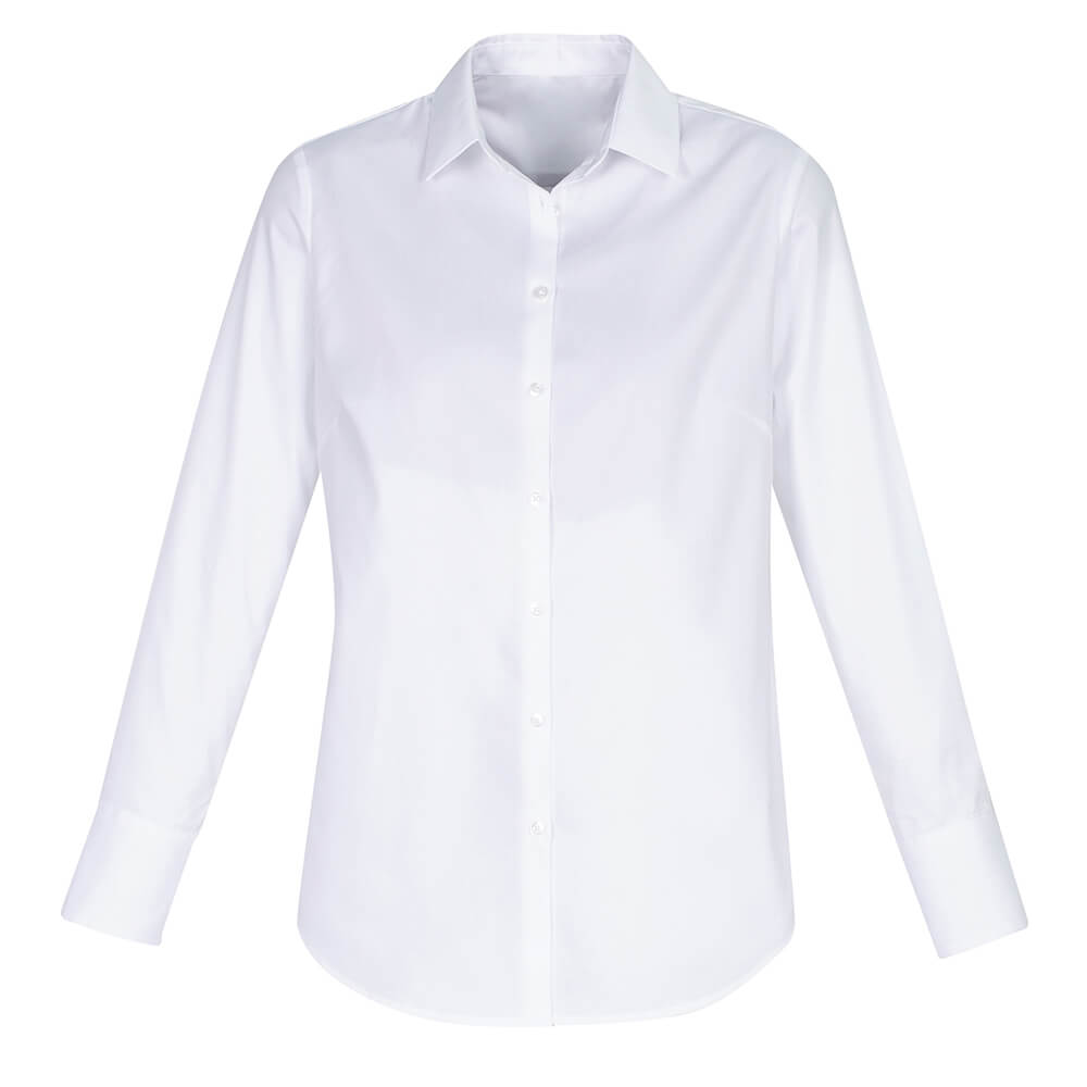 Biz Collection S016LL Womens Camden Long Sleeve Shirt White