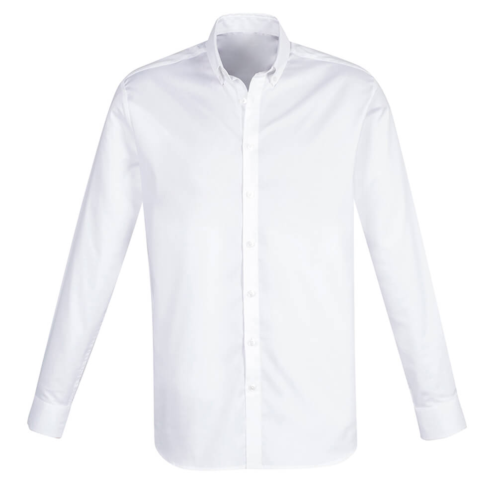 Biz Collection S016ML Mens Camden Long Sleeve Shirt White