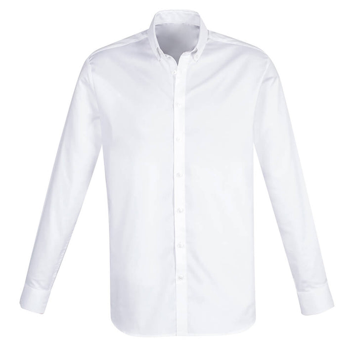 Biz Collection S016ML Mens Camden Long Sleeve Shirt White