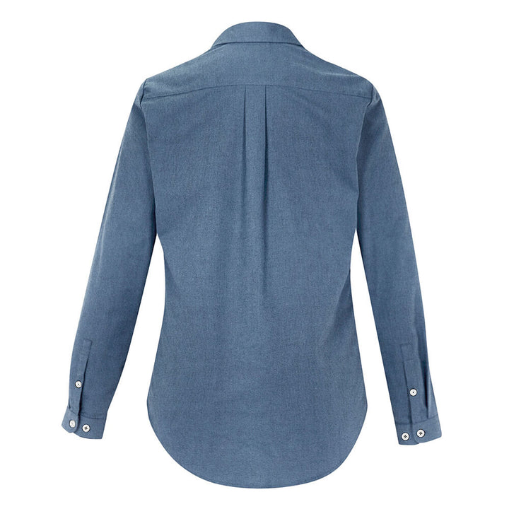 Biz Collection S127LL Womens Memphis Long Sleeve Shirt Grey Smoke