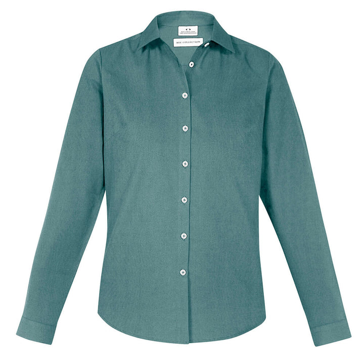 Biz Collection S127LL Womens Memphis Long Sleeve Shirt Jasper Green