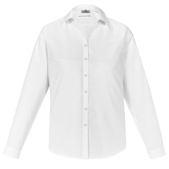Biz Collection S127LL Womens Memphis Long Sleeve Shirt White