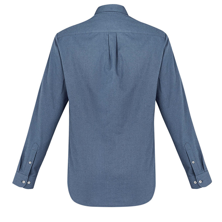 Biz Collection S127ML Mens Memphis Long Sleeve Shirt Grey Smoke