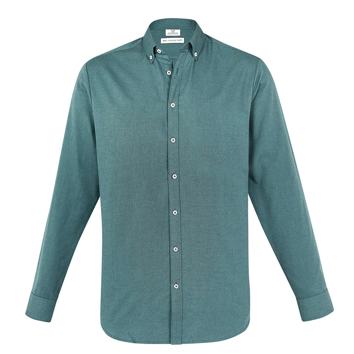 Biz Collection S127ML Mens Memphis Long Sleeve Shirt Jasper Green