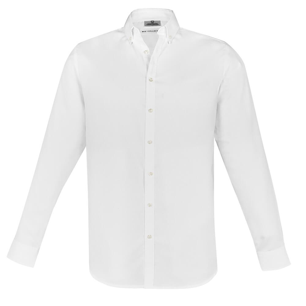 Biz Collection S127ML Mens Memphis Long Sleeve Shirt White