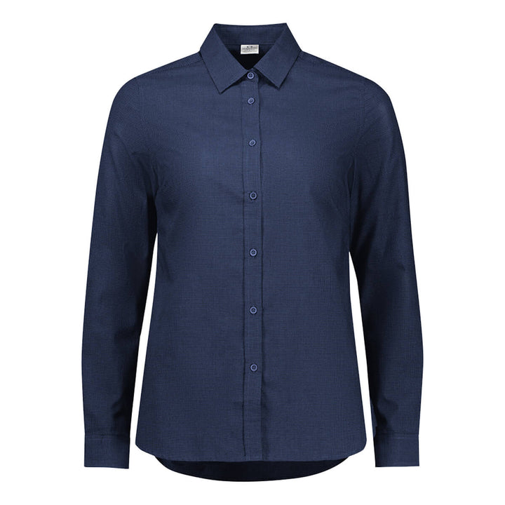 Biz Collection S421LL Womens Soul Long Sleeve Shirt Navy