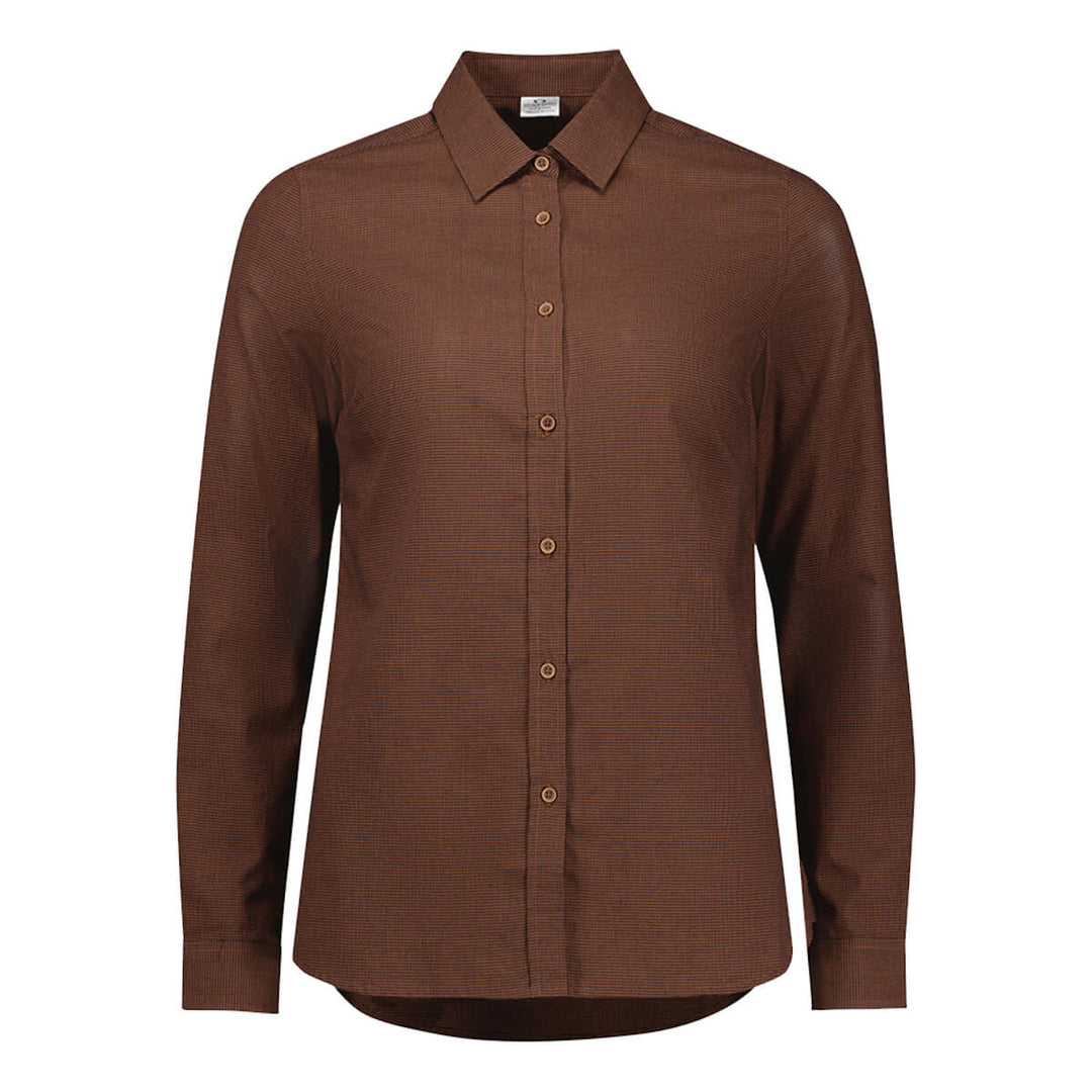 Biz Collection S421LL Womens Soul Long Sleeve Shirt Rust