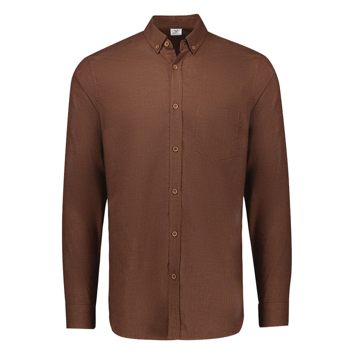 Biz Collection S421ML Mens Soul Long Sleeve Shirt Rust