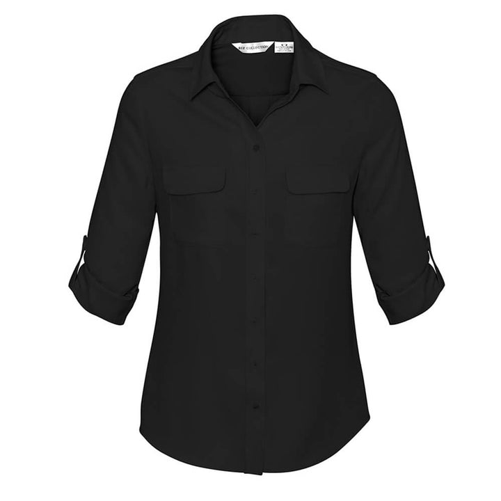 Biz Collection S626LL Black Sleeves up