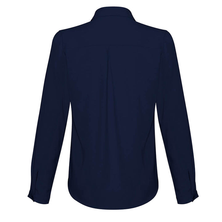 Biz Collection S626LL Womens Madison Long Sleeve Shirt Midnight Blue