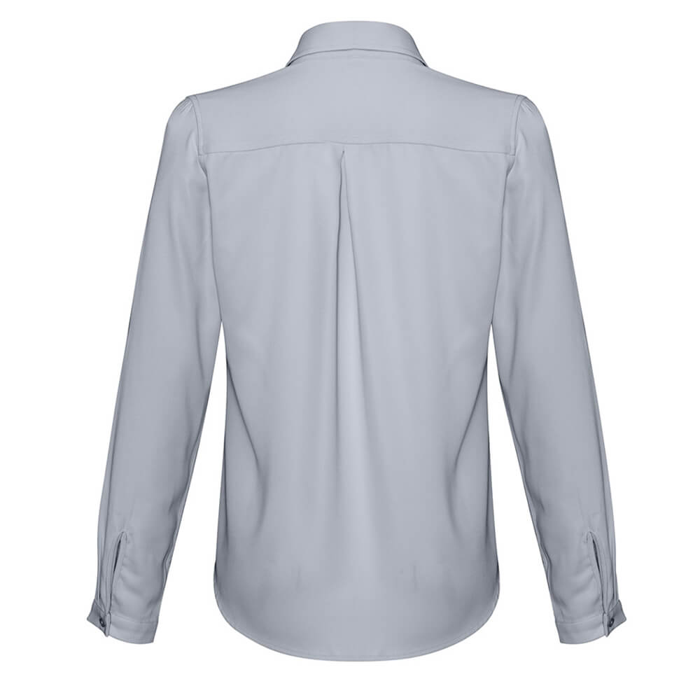 Biz Collection S626LL Womens Madison Long Sleeve Shirt Silver Mist